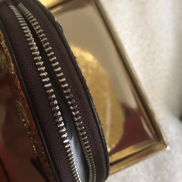 Coach Glitter Leather Coin Purse - Picture 5 of 6